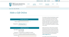Desktop Screenshot of givemclean.partners.org
