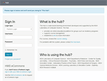 Tablet Screenshot of hub.partners.org